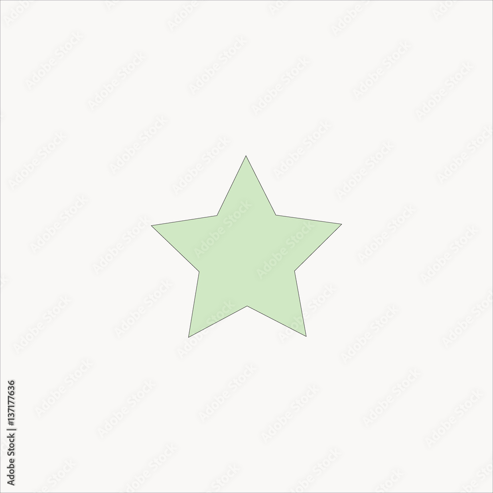 star icon flat design