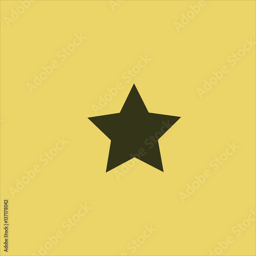 star icon flat design