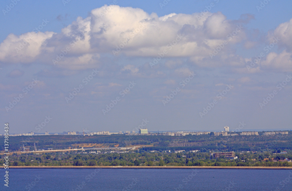 river Volga in Ulyanovsk city
