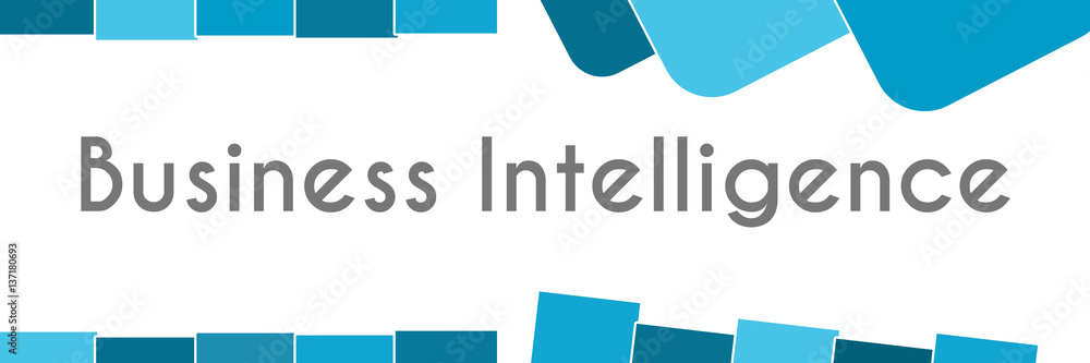 Business Intelligence Blue Abstract Background Business Intelligence Blue Abstract Background