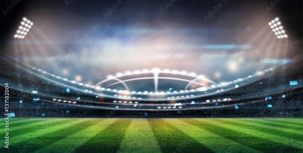 lights at night and stadium 3d render, lights at night and stadium 3d render,