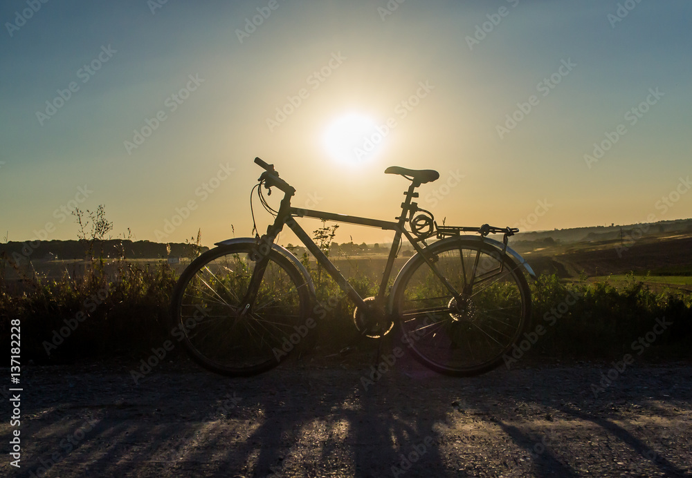 Naklejka premium bike backlit