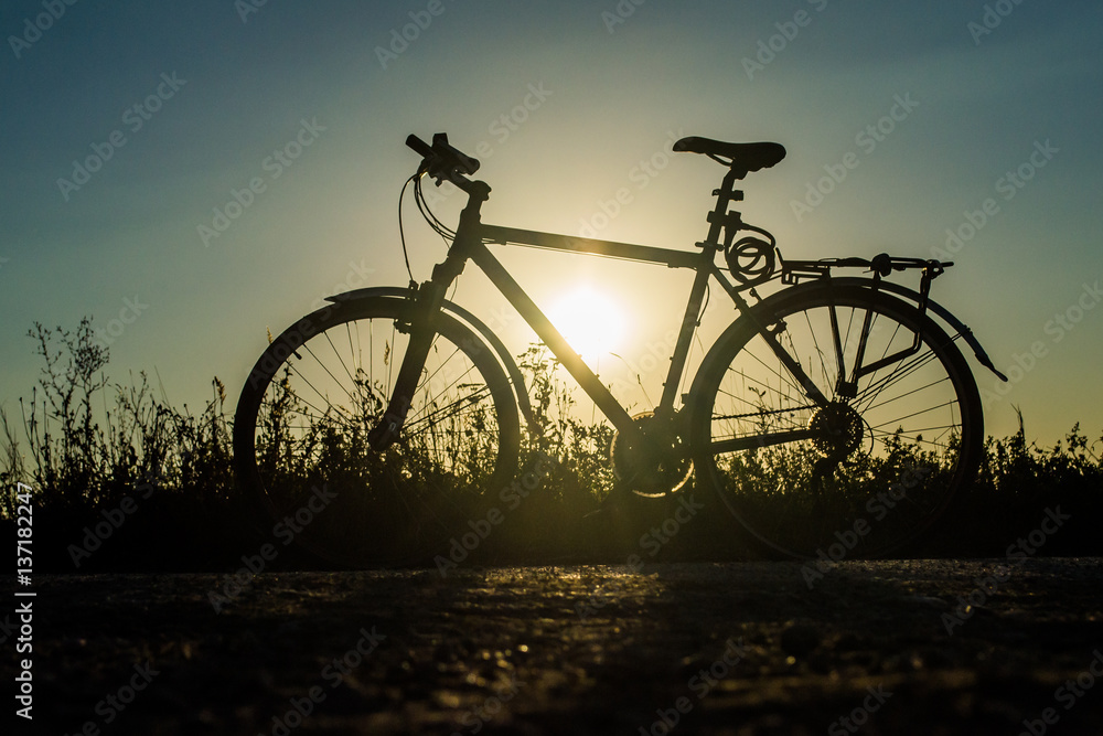 Naklejka premium bike backlit