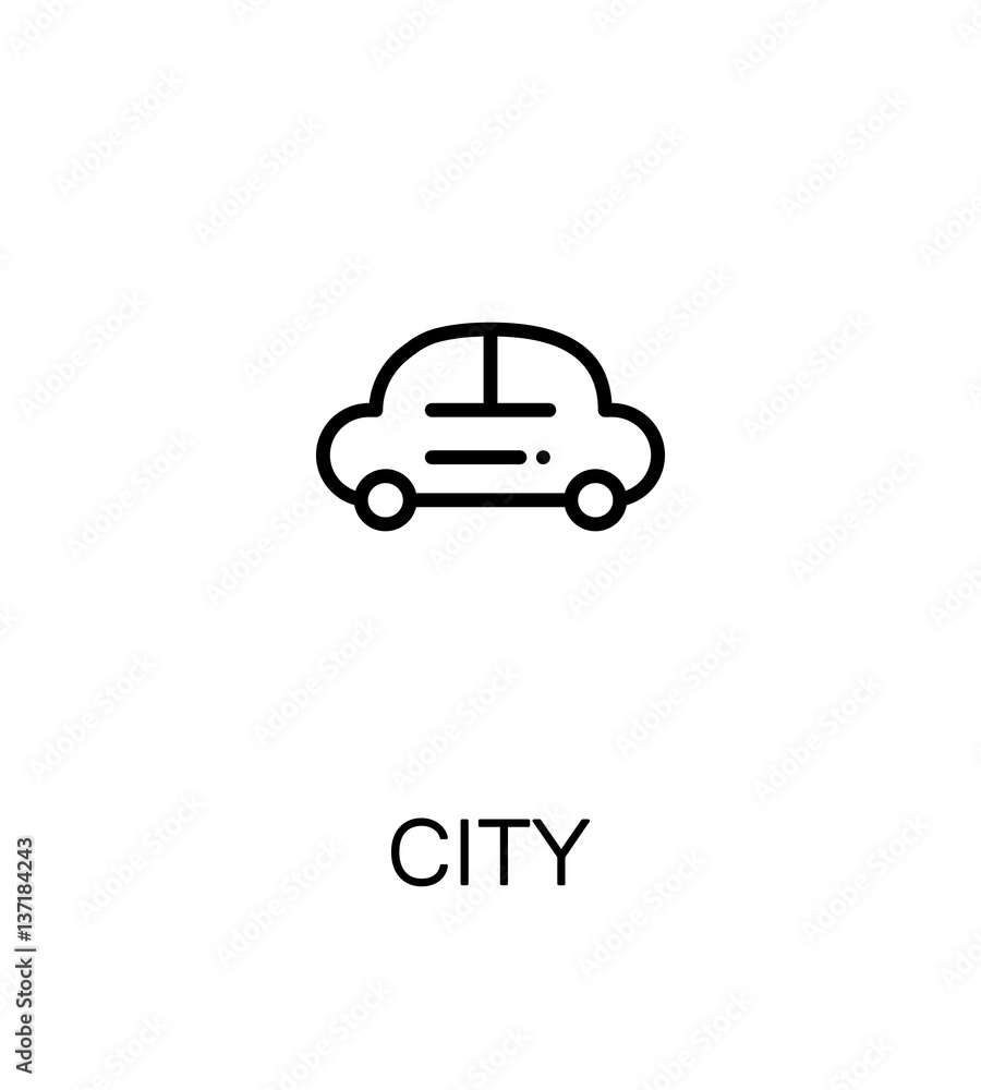 City flat icon