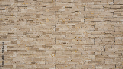 Cuadro en lienzo Light brown wall brick texture background