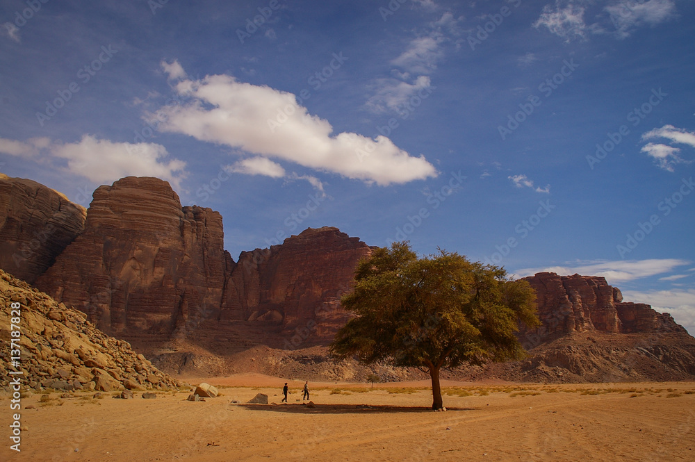 Wadi Rum known as 'the Valley of the Moon', Jordan