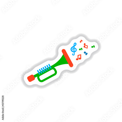 color label design collection of musical instrument