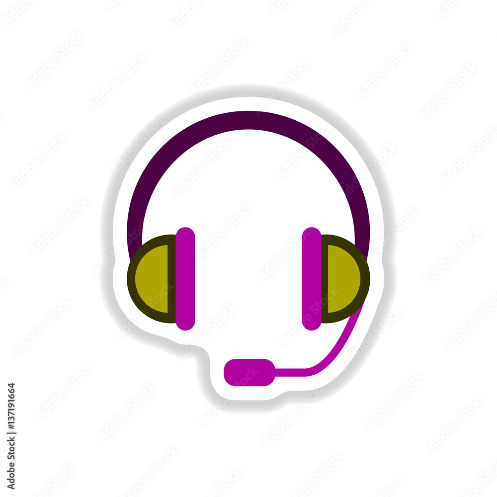 color label design earphones of music headphones color label design earphones of music headphones