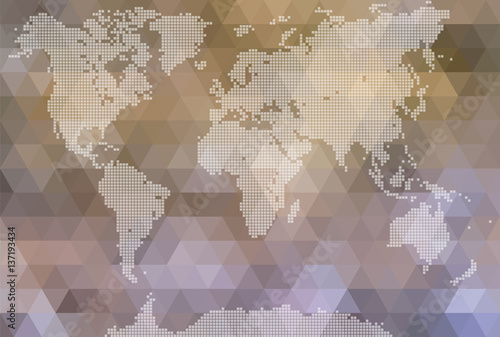 Fototapeta World map