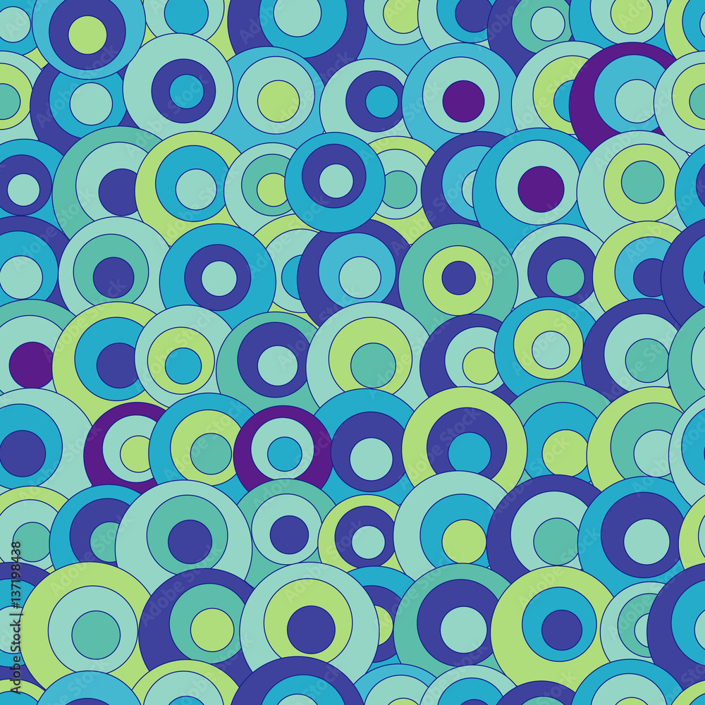 abstract seamless pattern with colorful circles
