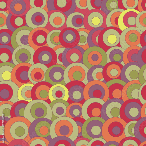 abstract seamless pattern with colorful circles