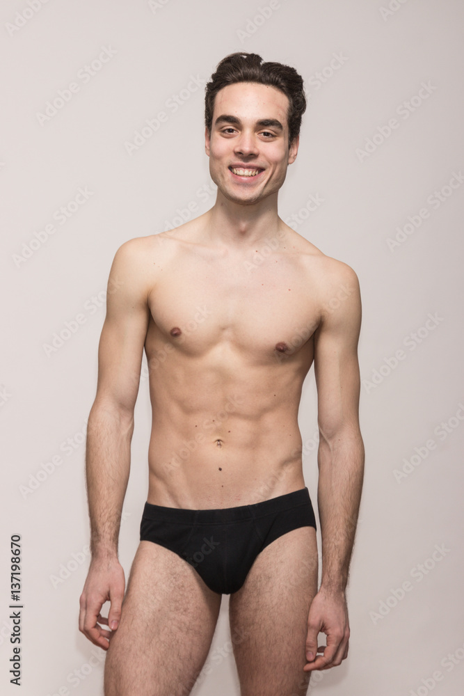smiling young man model