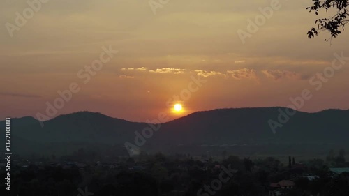 Wallpaper Mural Sunset at countryside at Asian country
 Torontodigital.ca