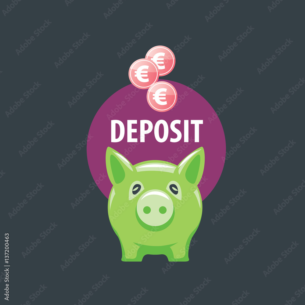 vector logo piggy bank vector logo piggy bank