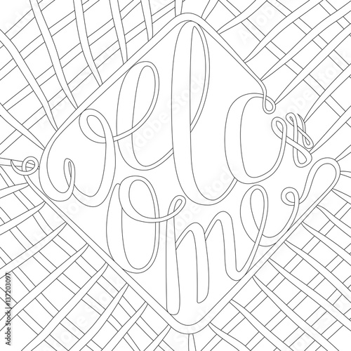 Decorative drawing. Zen tan...