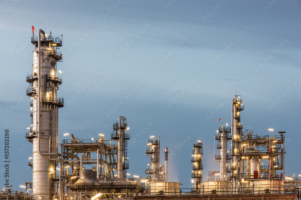 Oil Refinery factory, petrochemical plant Oil Refinery factory, petrochemical plant