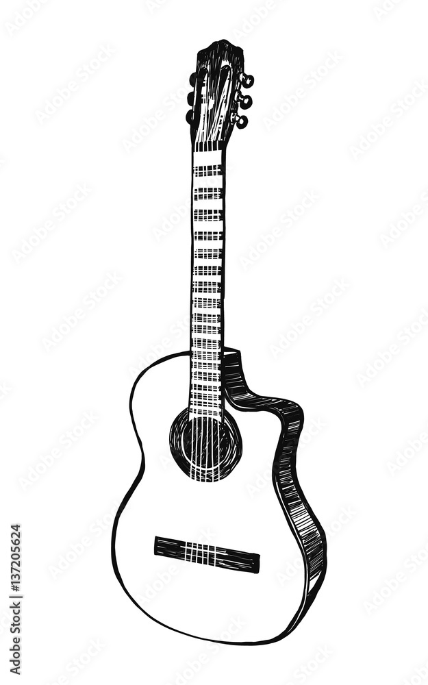 Guitar. Vector illustration
