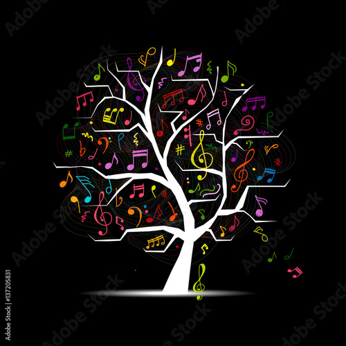 Abstract music tree for your design