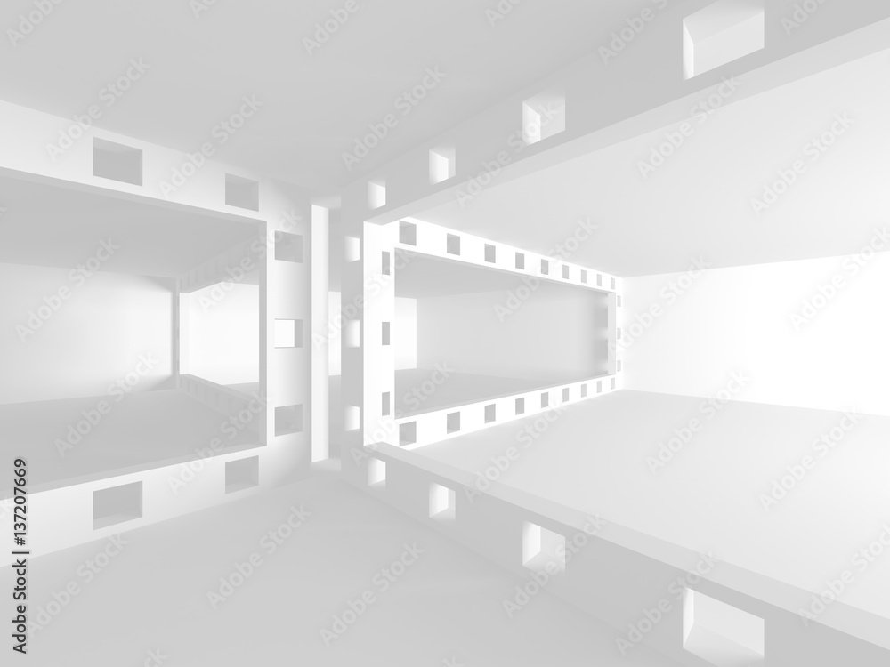 Abstract Modern White Architecture Background Abstract Modern White Architecture Background
