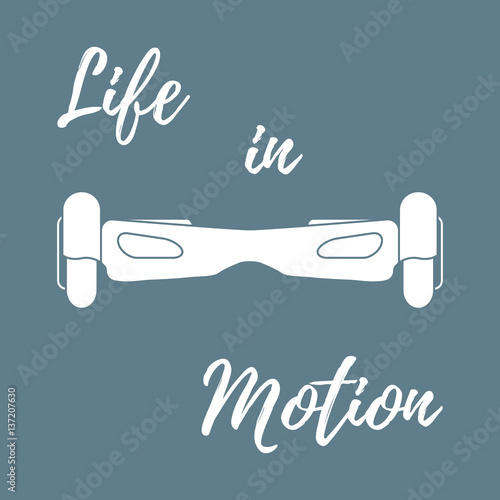 Stylized icon of modern gyroscooter.