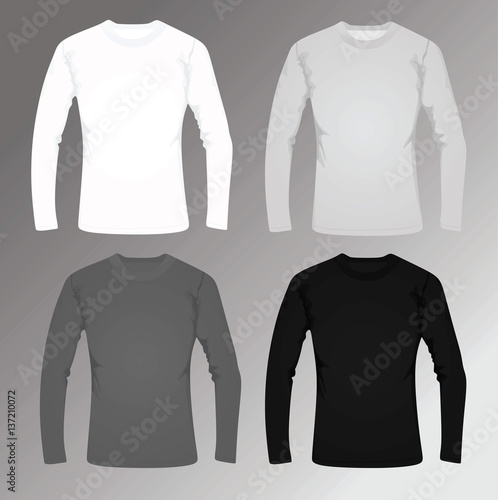 Long sleeve t-shirt vector
