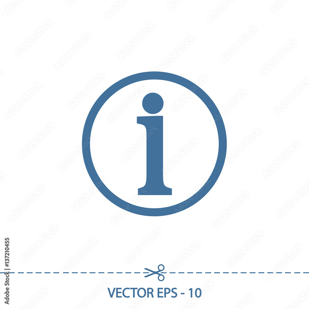 Information sign icon, vector illustration. Flat design style Information sign icon, vector illustration. Flat design style