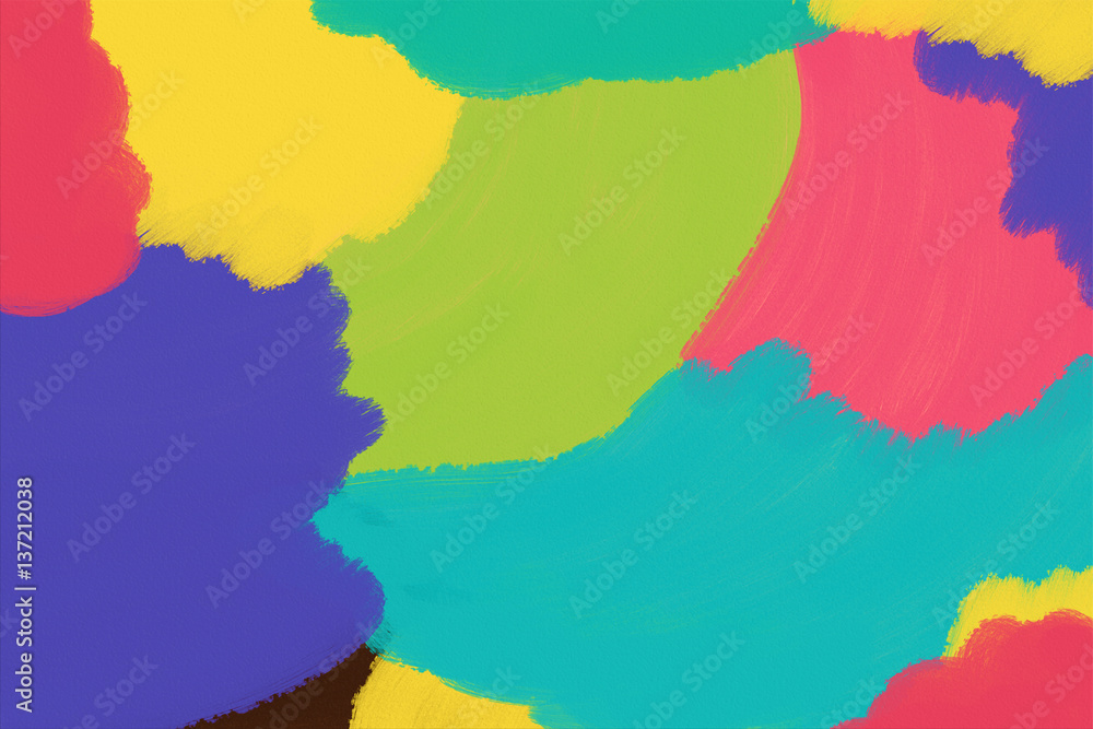 Abstract colorful brush kid style