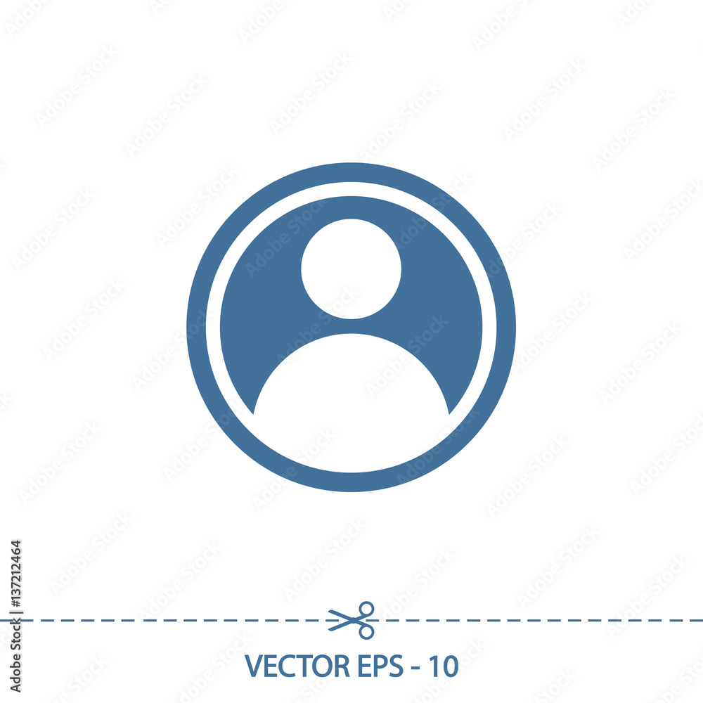 user icon, vector illustration. Flat design style user icon, vector illustration. Flat design style