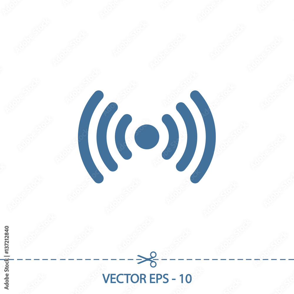 Wireless Icon , vector illustration. Flat design style Wireless Icon , vector illustration. Flat design style