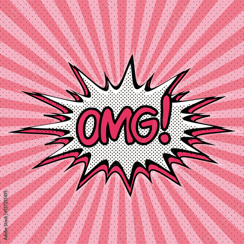 Omg comic speech bubble pop...