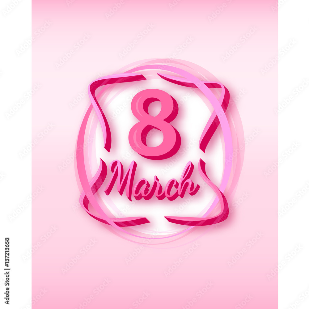 Women's day. 8 March. Vector illustration.