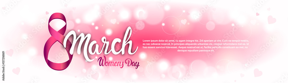 8 March International Women Day Greeting Card Flat Vector Illustration 8 March International Women Day Greeting Card Flat Vector Illustration
