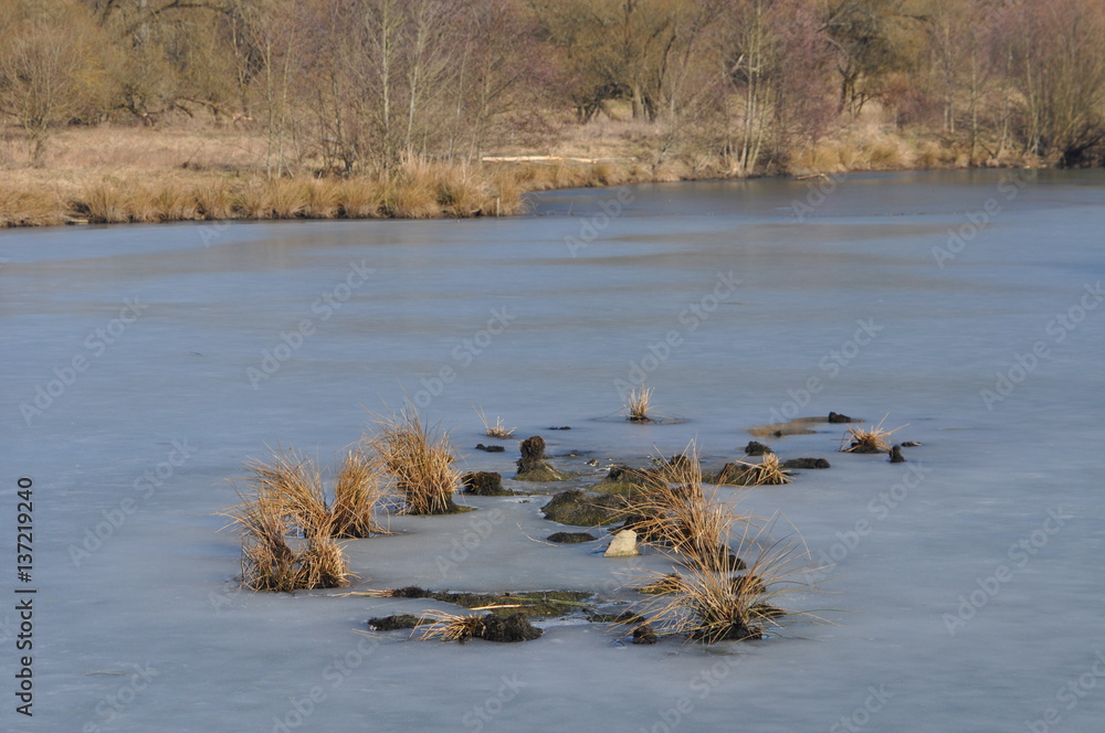 Simmersee zugefroren Simmersee zugefroren