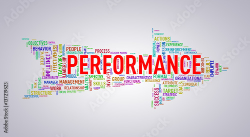 Arrow shape wordtag wordcloud performance photo