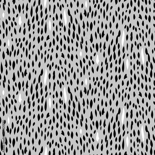 Small ditsy pattern with short hand drawn strokes