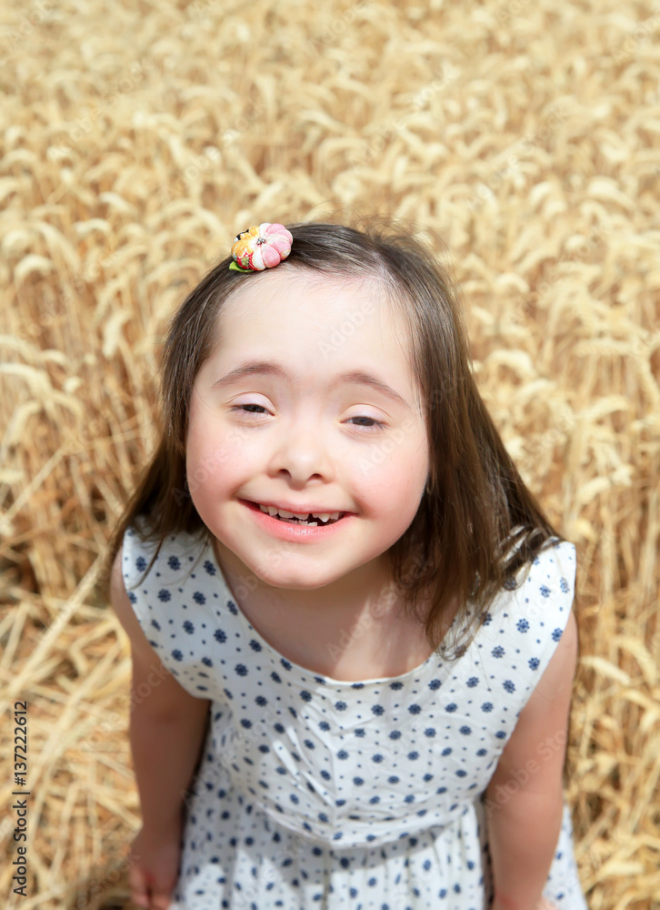Young girl have fun in the wheat field Young girl have fun in the wheat field