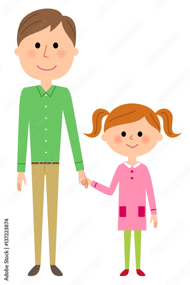 お父さんと女の子 お父さんと女の子