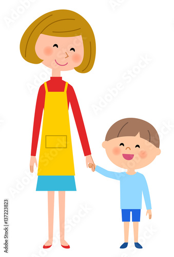 お母さんと男の子