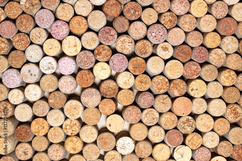 Closeup pattern background of many different wine corks  wine corks background  different wine corks texture