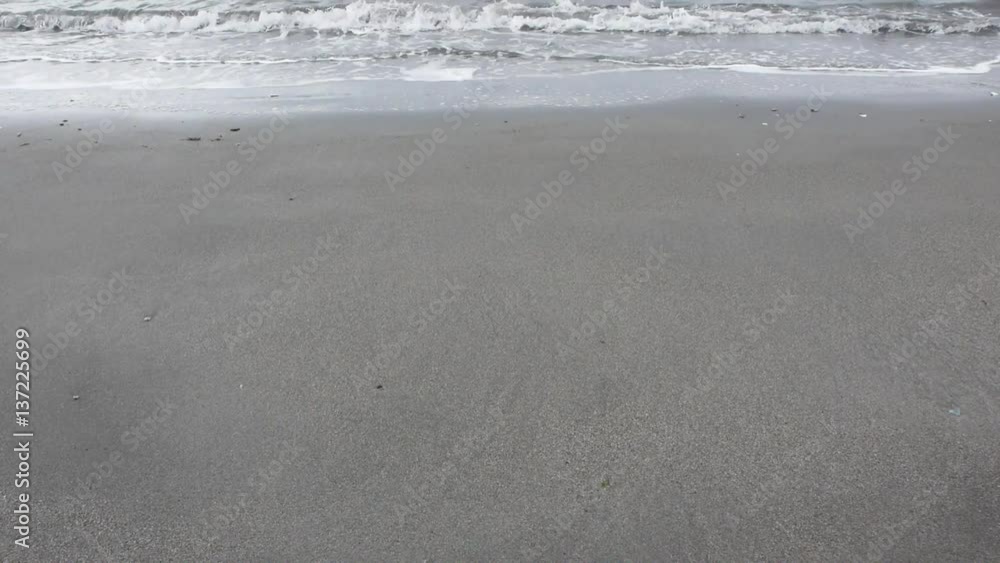 打ち寄せる波 冬の海 打ち寄せる波 冬の海