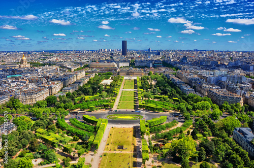 Paris Champ de Mars from Eifel Tower