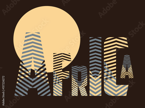 Poster travel africa title night