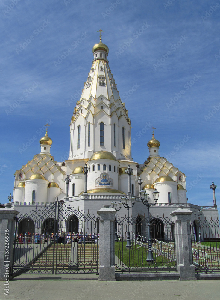 Beautiful orthodox church in Byelorussia.