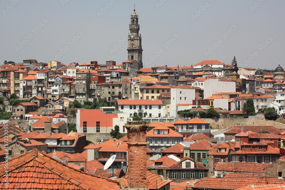 Historical part of Porto, Portugal