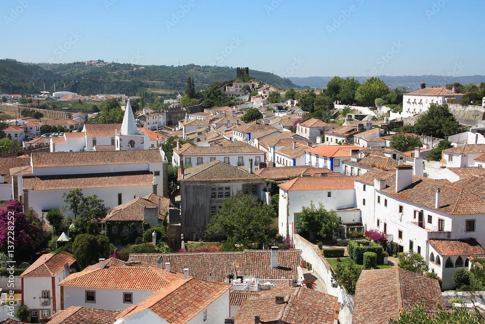 A view of Óbidos, Portugal