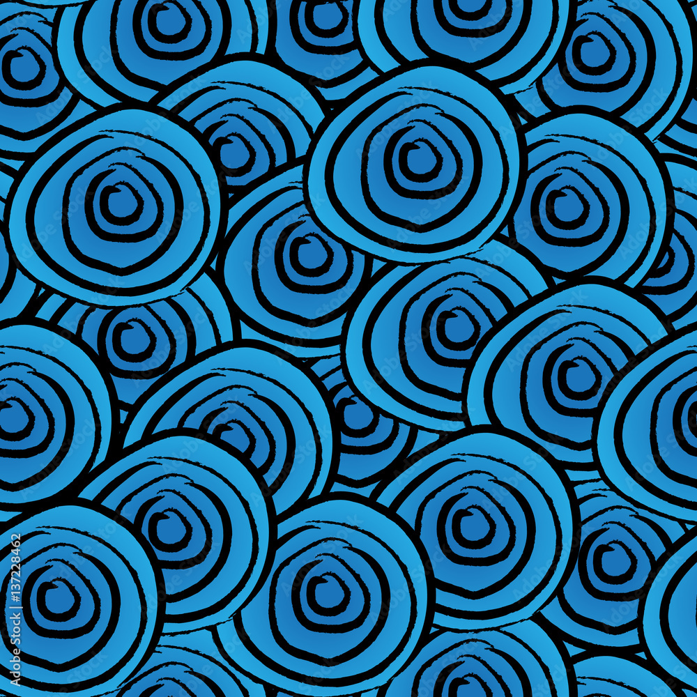 Seamless blue swirl background Seamless blue swirl background