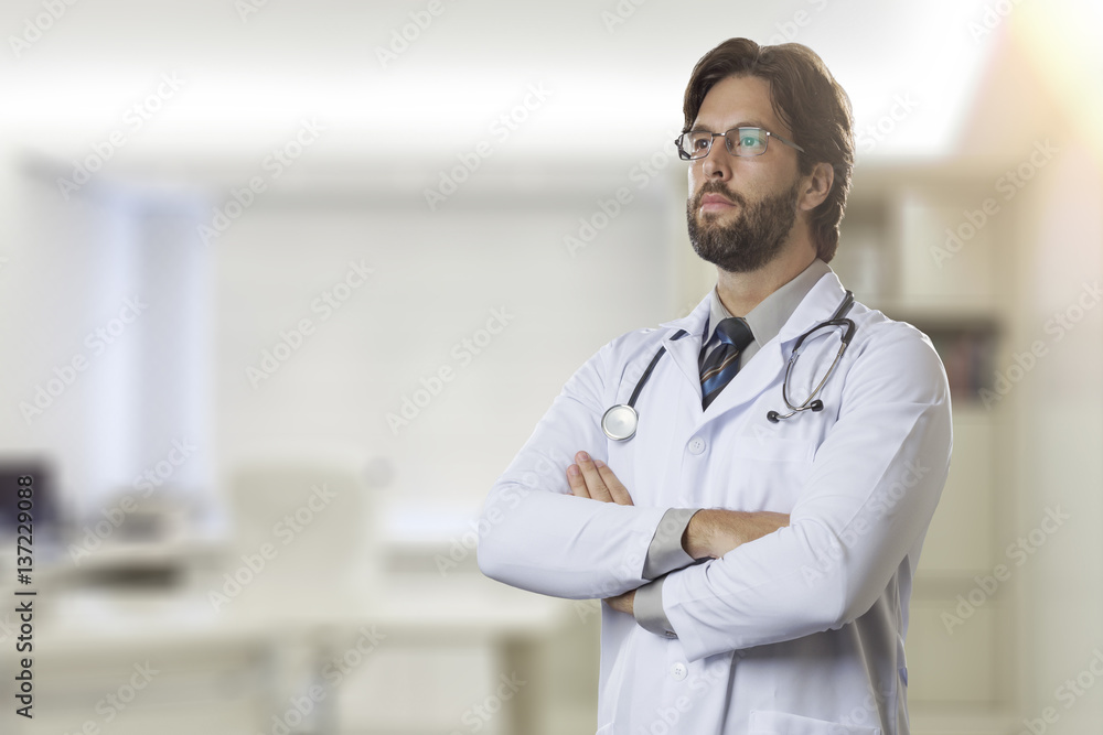 Male doctor in his office Male doctor in his office