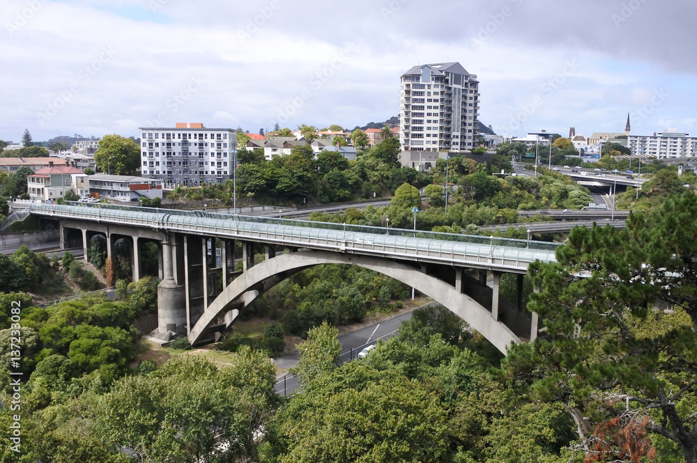 Naklejka premium Grafton Road Bridge Auckland New Zealand