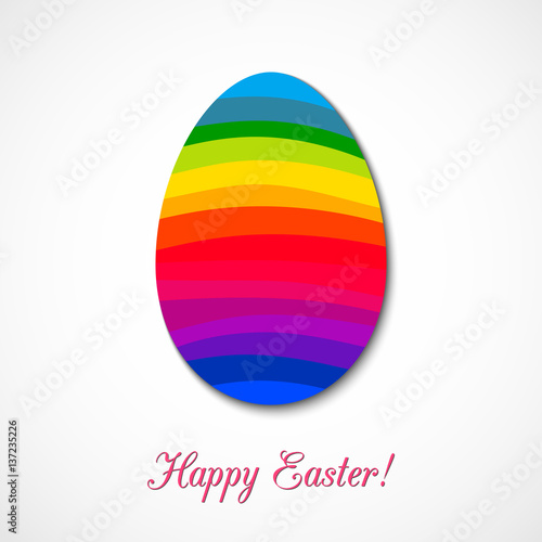 Easter egg consisted of rainbow ribbons Free Download Easter egg consisted of rainbow ribbons - GFXLoad