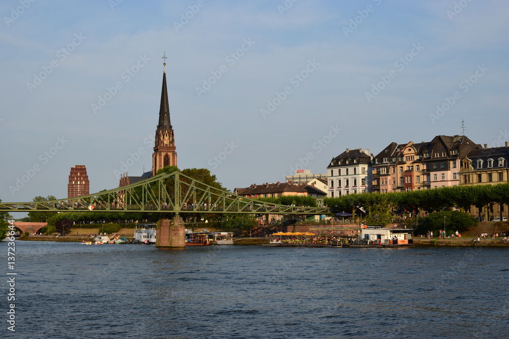 View in the city of Frankfurt, Germany